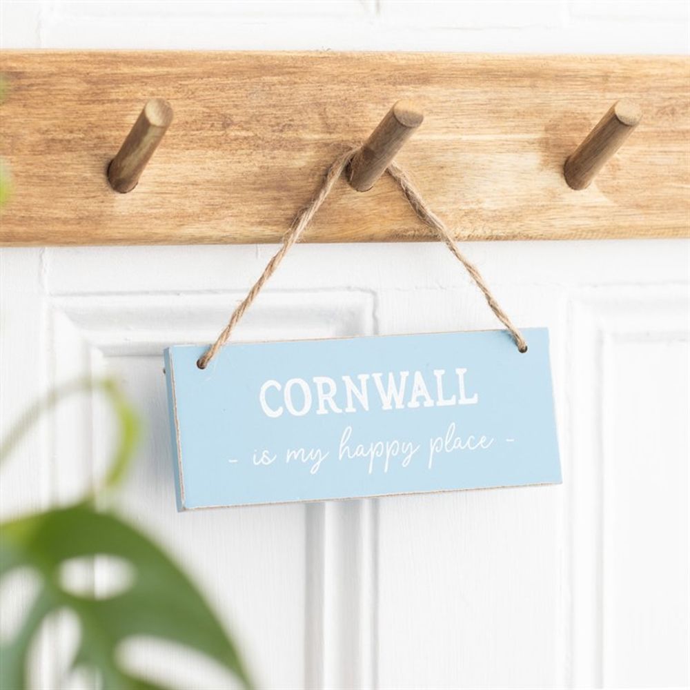 Cornwall is My Happy Place Hanging Sign